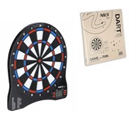 Elektroniczny dart 32 gry tablica + rzutki TDE01 Nils Fun