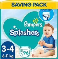 Pampers Splashers 3/4 Plienky na plávanie 96ks