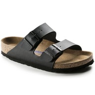 Klapki na lato Birkenstock Arizona Soft Footbed Birko-Flor SKÓRZANE 551253