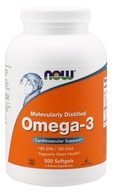 NOW FOODS USA OMEGA 3 500 SGELS KWASY TŁUSZCZOWE