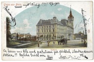 A16 Gruss aus Bielitz Biala Bielsko Biała Rathaus bardzo wczesna litografia