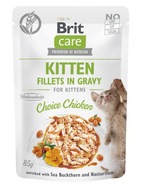 BRIT CARE Filety w sosie KITTEN CHOICE Kurczak 85g