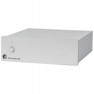 PRO-JECT PHONO BOX S2 PRZEDWZMACNIACZ GRAMOFONOWY MM / MC SREBRNY