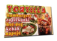 BANER 2x1 TORTILLA rollo kebab hamburger hot dog