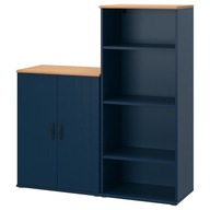 IKEA SKRUVBY Regál čiernomodrý 130x140 cm
