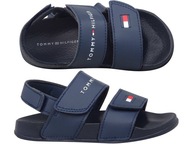 TOMMY HILFIGER SANDAŁY SANDAŁKI DZIECIĘCE NA RZEP