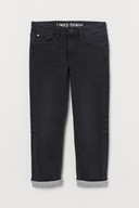 H&M spodnie 116 5-6 czarne skinny FIT jeans