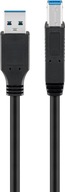 Kabel USB 3.0 Superspeed, czarny 1.8 m