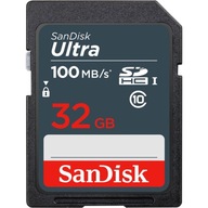 SANDISK ULTRA SDHC 32GB 100MB/s karta pamięci