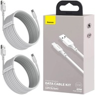 2X BASEUS kabel USB-C QC PD 40 W 5 A 1,5 m biały
