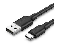 Kabel UGREEN Niklowany USB - USB-C 1 metr Czarny