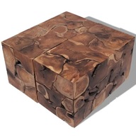 vidaXL Stoličky / Konferenčný stolík z masívneho teakového dreva, 274356
