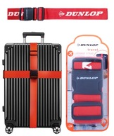 Pas podróżny spinający zabezpieczający do walizki bagażu Dunlop czerwony