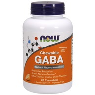Now Foods Gaba + Tauryna+ Inozytol+ L-Teanina 90 tabletek do ssania