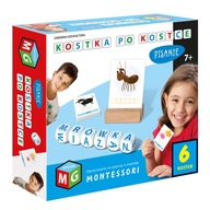 MONTESSORI zabawka edukacyjna KOSTKA PO KOSTCE - PISANIE 6 KOSTEK 7+