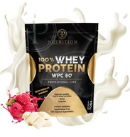 Whey Protein 100% WPC80 900g Biela čokoláda - malina PF Nutrition