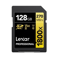 Lexar SDXC 128GB Professional 1800x UHS-II U3 ( 180/270 MB/s ) - 2 pack