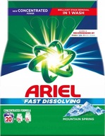 Ariel Fast Dissolving Mountain Spring Prací Prášok 1,1KG (20 Praní)