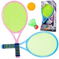 Zestaw Do Gry w Mini Tenisa Paletki 2w1 Badminton Dla Dzieci + Piłka +Lotka