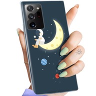 Zadný Kryt Hello Case pre Samsung NOTE 20 ULTRA / 20 ULTRA 5G PUZDRO S POTLAČOU antracitový vesmír mesiac