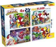 Puzzle 4x48 podłogowe dwustronne Maxi Spidey