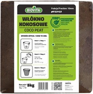 Biovita COCO peat włókno kokosowe 10mm brykiet 5kg 70L