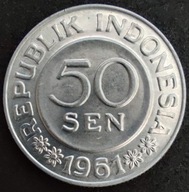1033 - Indonezja 50 senów, 1961