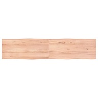 Doska stola svetlohnedá 180x40x(2-4)cm drevo s prírodným okrajom