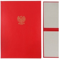 OKLEVÉLBORÍTÓ TÁSKA DOKUMENTUMOK PIROS 310x220mm