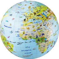 Globus 50 cm - Zwierzęta piłka