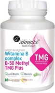 ALINESS VITAMIN B50 B-50 KOMPLEX 100k Metylovaný Betaín Tiamín Cholín