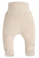 Dojčenské polodupačky bavlna prúžok Makoma Harmony Natural Beige 68 cm