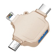 Adapter OTG 3 w 1 typ C Micro USB Lighting 3.0 Ada