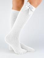 Ponožky Podkolienky biele 0-6 mesiacov