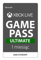 SUBSKRYPCJA XBOX GAME PASS ULTIMATE 1 MIESĄC 30 DNI LIVE GOLD CORE KLUCZ