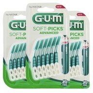 3x GUM SOFT-PICKS ADVANCED LARGE ŠPÁRADLÁ 30ks