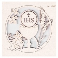 Scrapbook karton kerek keret kehellyel - Scrapiniec ÁLDOZÁS