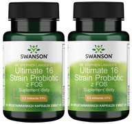 Swanson Probiotikum Ultimate 16 kmeňov Probiotikum Imunita Trávenie 120kap