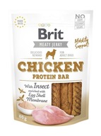 BRIT Jerky Snack kura s hmyzom 80g