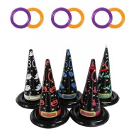 1 ZESTAW KOLOROWA GRA RZUT DO CELU: KAPELUSZ CZAROWNICY NA HALLOWEEN