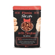 FITMIN FOR LIFE KITTEN 85G FILLETS CHICKEN 82%