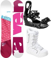 Zestaw Snowboard RAVEN Style Pink 150cm + buty Pearl + wiązania S230