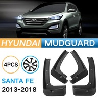 4ks Car PP Mudguards For Hyundai Santa Fe 2013-2018