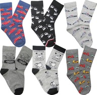 24-26 Ponožky 6x bavlnené detské ponožky podľa vzoru be snazzy