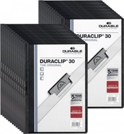 Skoroszyt zaciskowy Durable DuraClip A4 czarny x25