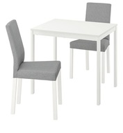 IKEA VANGSTA/KATTIL Stôl a 2 stoličky Knisa šedá