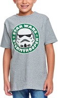 Detské tričko STAR WARS bavlna tričko sivé 116 cm