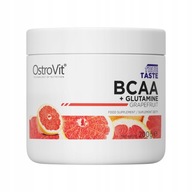 OSTROVIT BCAA + Glutamina o smaku grejpfrutowym wspiera budowę mięśni 200 g