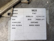 Fiat Doblo II computer, control unit 51872453 MJD8F2.D1 BC.0097888.C