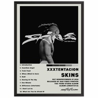 XXXTentacion Skins Plagát Obrázok s albumom v rámčeku Darček